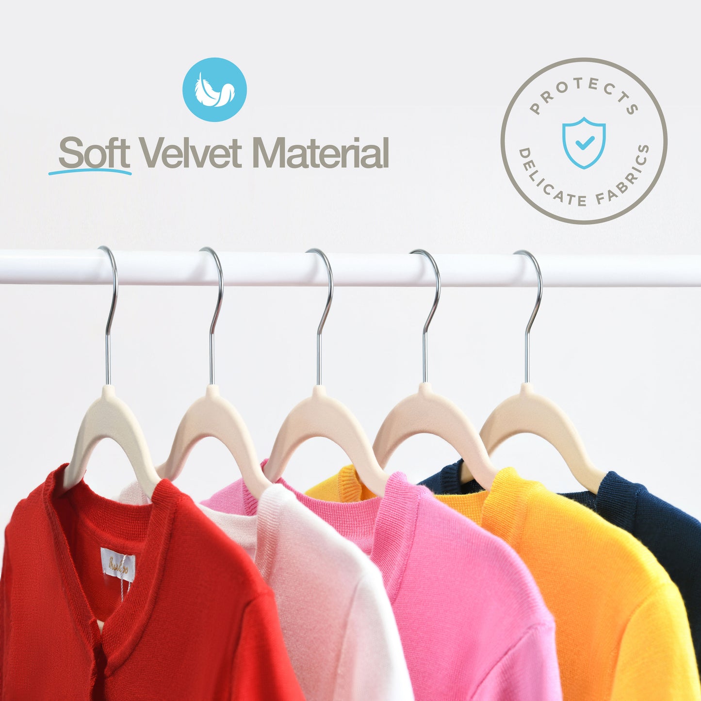 Home-it Velvet Shirt/Dress Hangers - 50 Pack