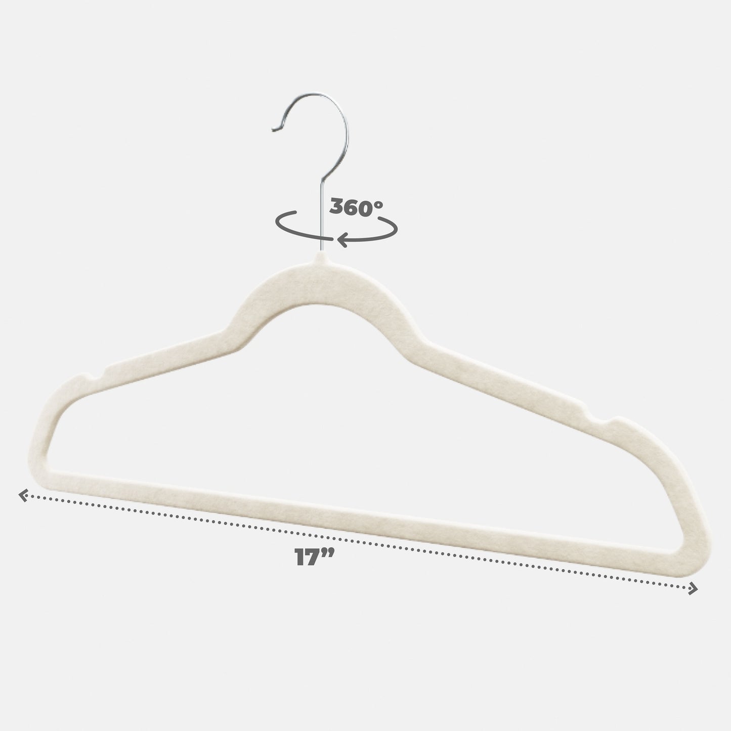 Home-it Velvet Shirt/Dress Hangers - 50 Pack