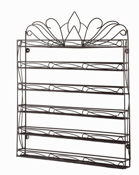 HOME-IT NAIL POLISH RACK NAIL POLISH ORGANIZER HOLDS UP TO 102 BOTTLES METAL FRAME, UNBREAKABLE (COLOR BRONZE)
