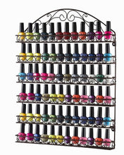 Load image into Gallery viewer, NAIL POLISH WALL RACK METAL 6 TIERS HOLDS 72 BOTTLES
