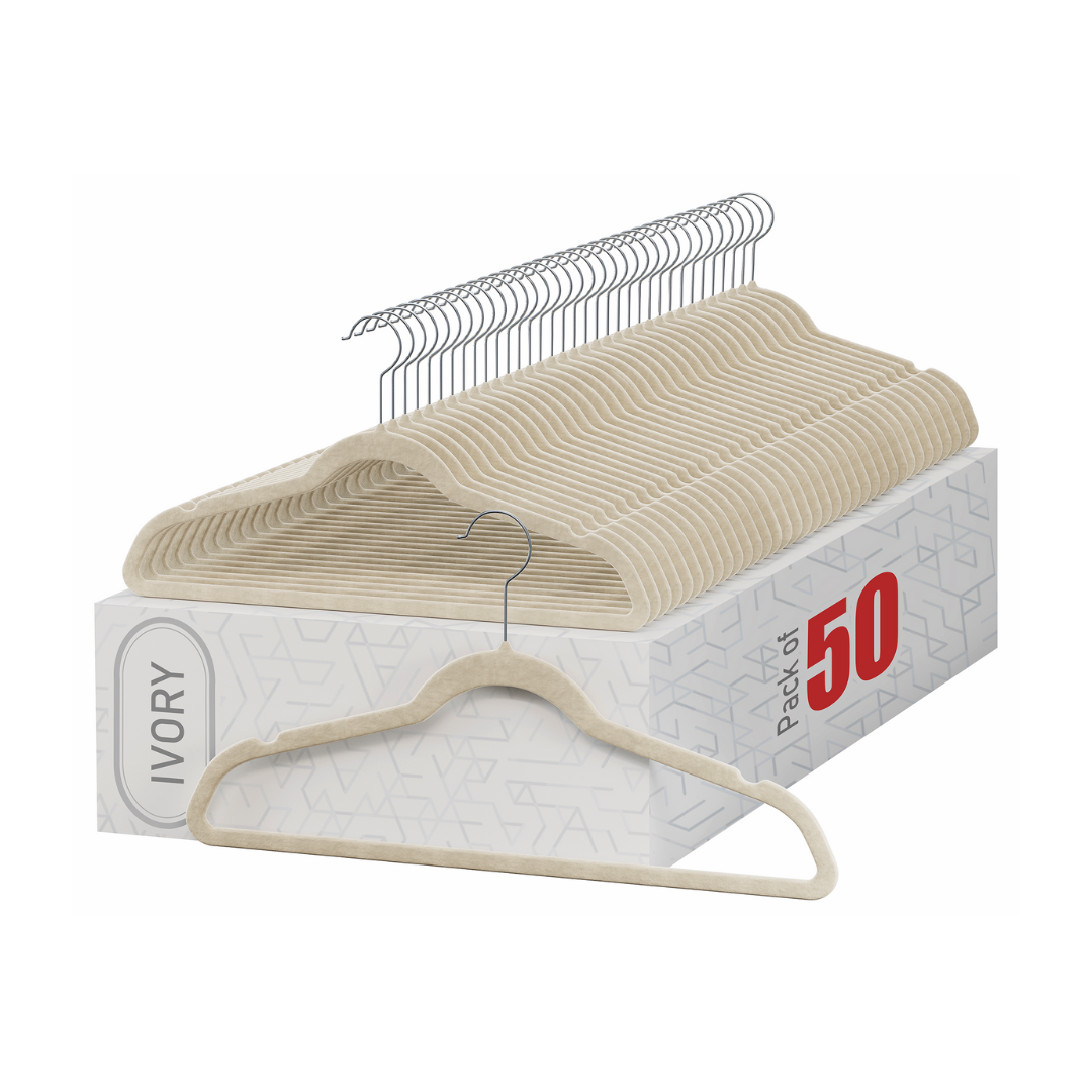 Home-it Velvet Shirt/Dress Hangers - 50 Pack