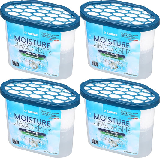 Moisture Absorber Fresh Cotton 10.5 oz/300g | Removes Moisture, Damp & Humidity