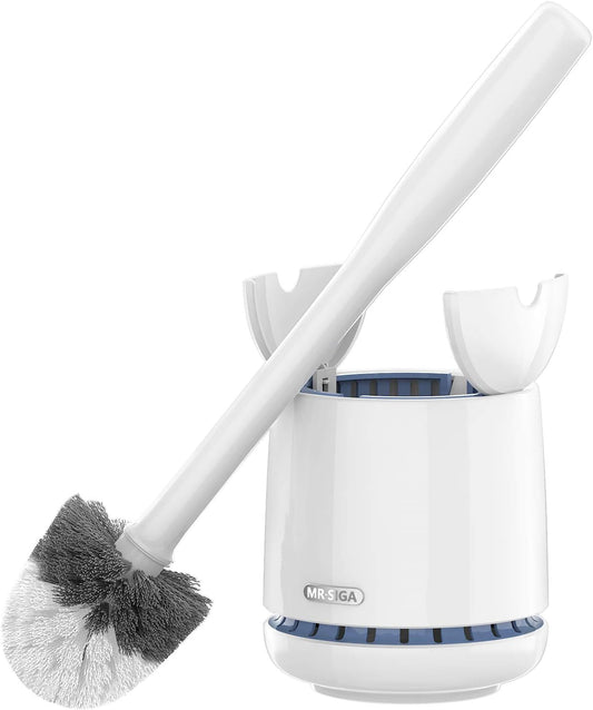 Toilet Bowl Brush and Holder, Premium Quality, with Solid Handle and Durable