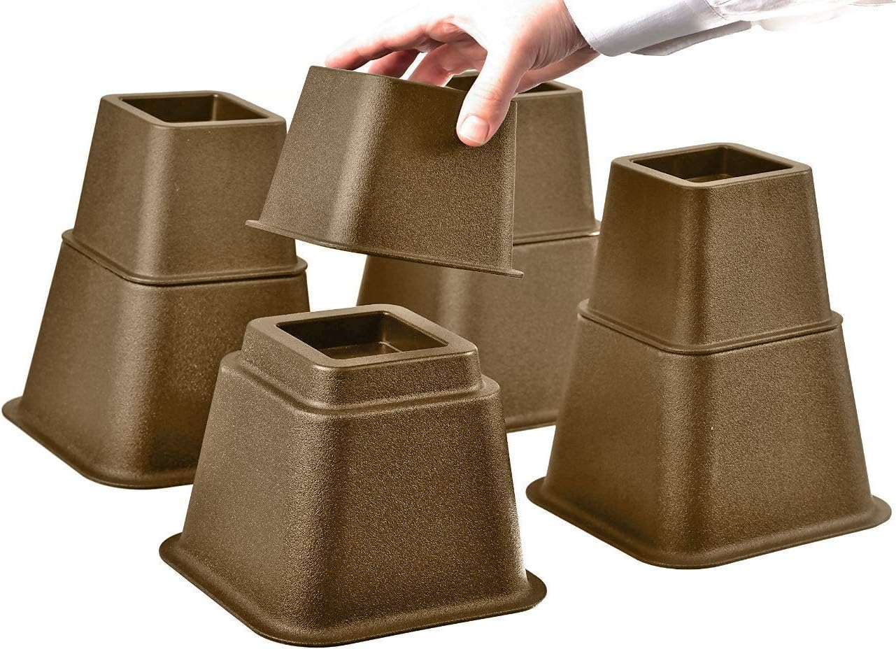 Google Bed Risers Adjustable Bed Risers - Furniture Risers - Elevation in Heights 3, 5 o ...