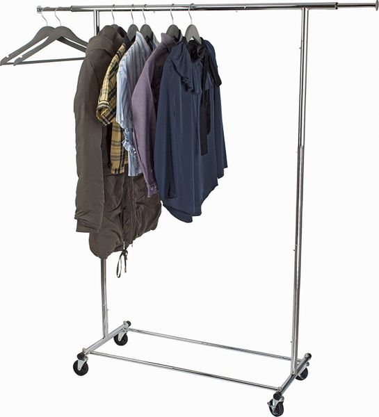 HOME-IT CHROME COMMERCIAL CLOTHING GARMENT RACK – homeitusa