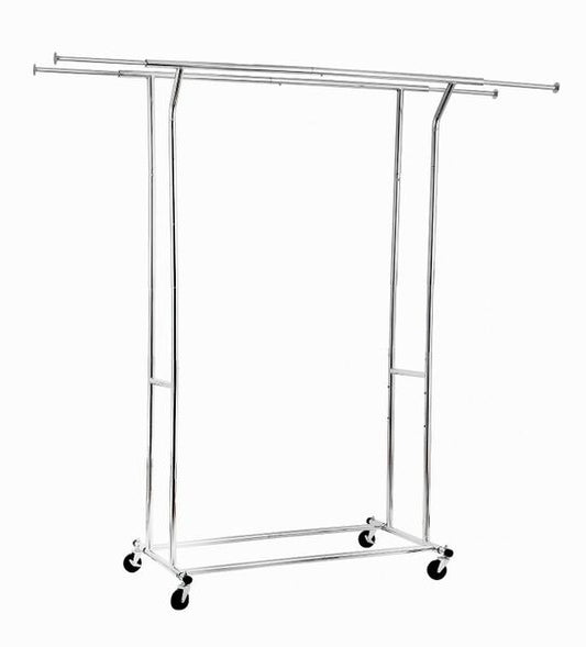 HOME-IT GARMENT RACK ADJUSTABLE CHROME