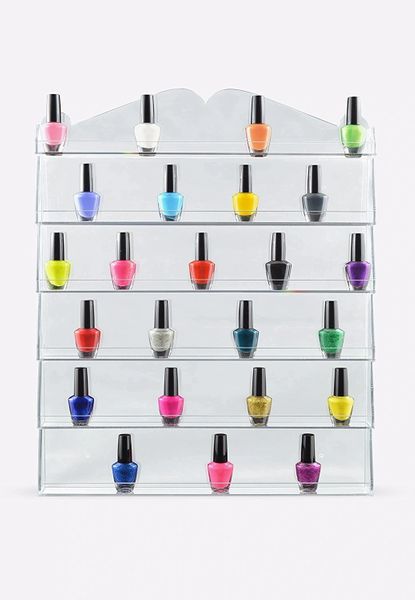 HOME-IT CLEAR 6 TIER ORGANIZER WALL RACK SHOP DISPLAY