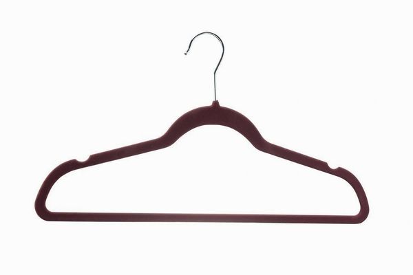 HOME-IT 50 PACK CLOTHES HANGERS CHOCOLATE VELVET HANGERS CLOTHES HANGER ULTRA THIN NO SLIP
