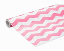 Load image into Gallery viewer, HOME-IT CONTACT PAPER SELF ADHESIVE SHELF LINER, 18 BY 16 INCH, PINK CHEVRON, 2 PACK
