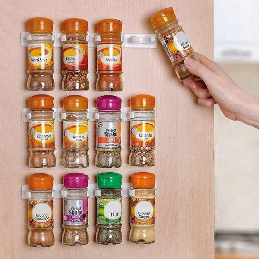 Home-it Spice Rack, Spice Racks for 20 Cabinet Door, Use Spice Clips for Spice Organizer Spice Storage Spice Clips