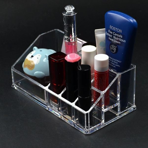 Home-it Clear Acrylic Cosmetic Lipstick Brush Holder Makeup Case