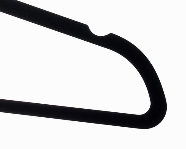 Premium Velvet Hangers Heavy duty - 50 Pack Clothes Hangers - Non slip Black Suit hangers - Clothes Hanger Hook swivel 360 - Ultra Thin (50 Pack)