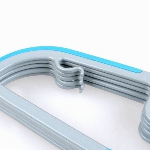 Home-it Light-weight Hangers Non-slip Durable Clothes Hanging Organizer Hook Various Colors Pack of 30