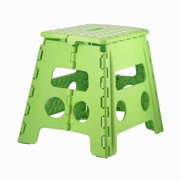 Home-it Folding Children Step Stool and for Adults 13 In. Green