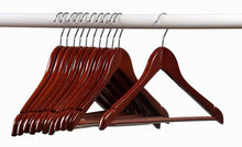 Load image into Gallery viewer, Home-it (24) Pack Solid Wood Clothes Hangers, Coat Hanger Light Cherry Wooden Hangers
