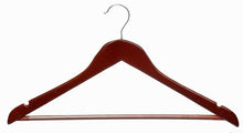Load image into Gallery viewer, Home-it (24) Pack Solid Wood Clothes Hangers, Coat Hanger Light Cherry Wooden Hangers
