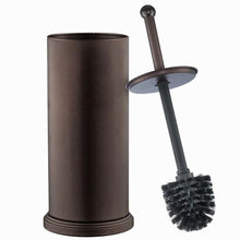Load image into Gallery viewer, Home-it toilet brush set Bronze toilet brush for tall toilet bowl and toilet brush holder with Lid great toilet bowl cleaner
