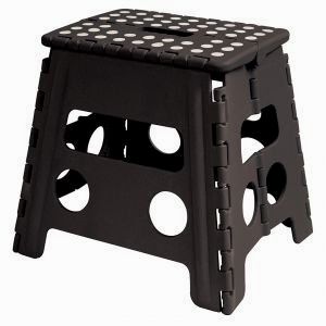 Home-it Folding Childeren Step Stool 13 In. Black