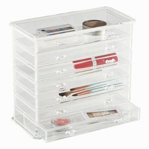 Home-it 7-drawer Acrylic Jewelry Chest or Cosmetic Organizer with Removable Drawers