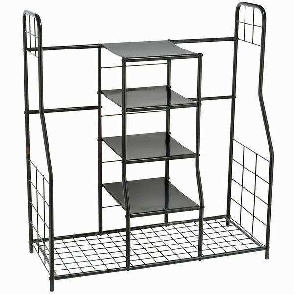 Golf Bag Sports - Dual Golf Storage Organizer - Golf Organizer Rack for Garage - Indoor & Outdoor Garage Organizer Holder - Large Capacity Garage Sports Equipment Organizer - Heavy Duty Steel Storage Cart