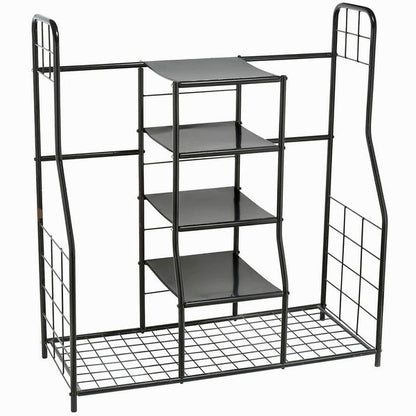 Golf Bag Sports - Dual Golf Storage Organizer - Golf Organizer Rack for Garage - Indoor & Outdoor Garage Organizer Holder - Large Capacity Garage Sports Equipment Organizer - Heavy Duty Steel Storage Cart