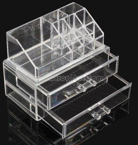 Clear Acrylic Jewelry Organizer and Makeup Organizer Cosmetic