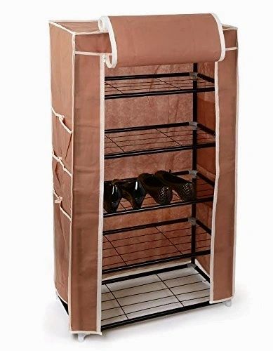 HOME-IT CLOTH SHOE RACK BROWN SHOE ORGANIZER